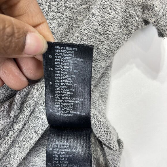 HM Women Medium Cropped Shirt Gray J'aimeles Mauvais Garcons - Picture 8 of 13